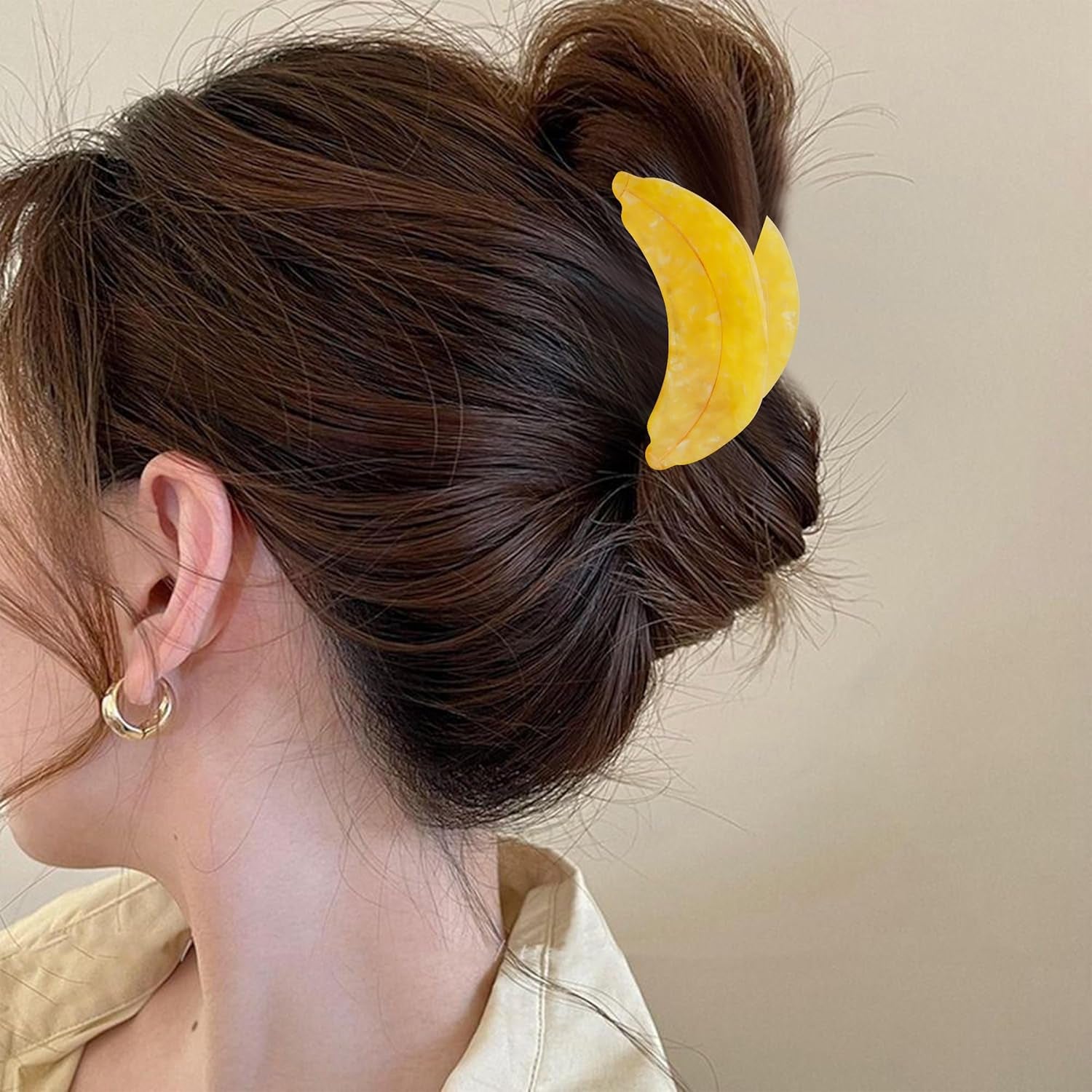 Banana Claw Clips, Stylish Women'S Fruit Claw Clip for Thin Hair Small Claw Clips for Women Fashionable Hair Accessory Deal for Girls