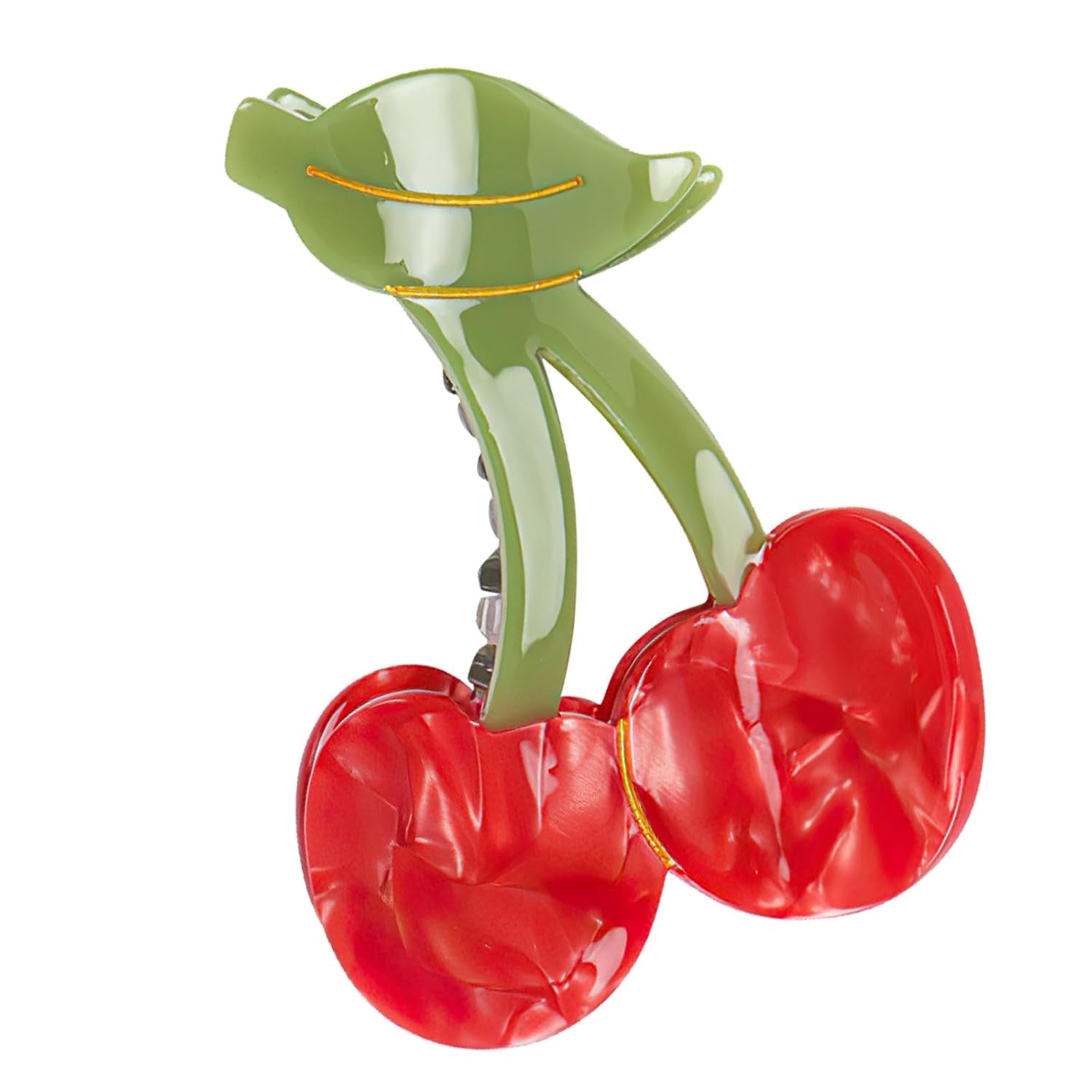 Cherry Hair Clip, Red Cute Cherry Claw Clip, Small Acetate Fruit Hair Claw Clips Accessories for Women and Girls