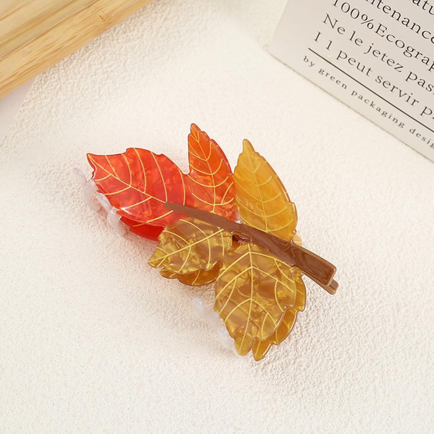 Autumn Fall Maple Leaf Hair Claw Clips 