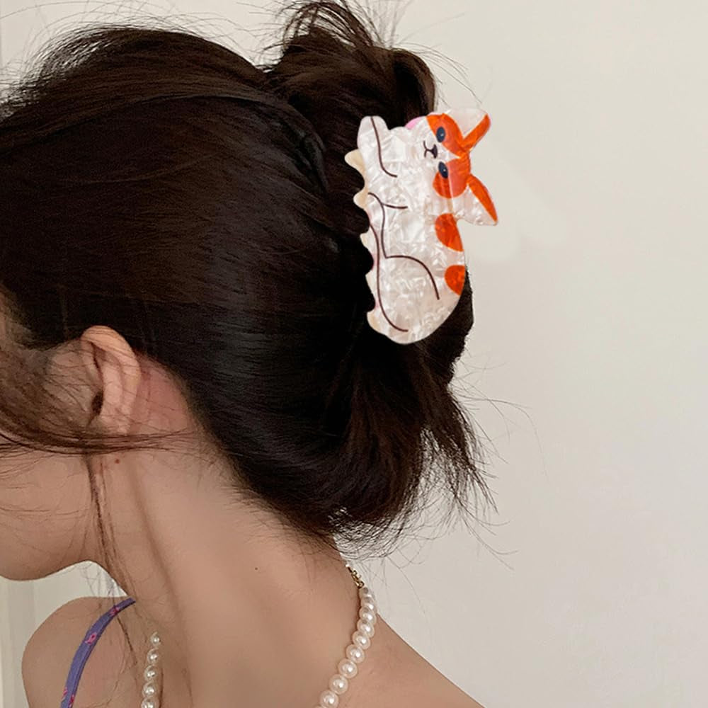 3PCS Cat Hair Claw Clips for Women Girls Animal Hair Barrettes Strong Hold Hairpin Cute Cat Hair Accessories for Thick Thin Hair