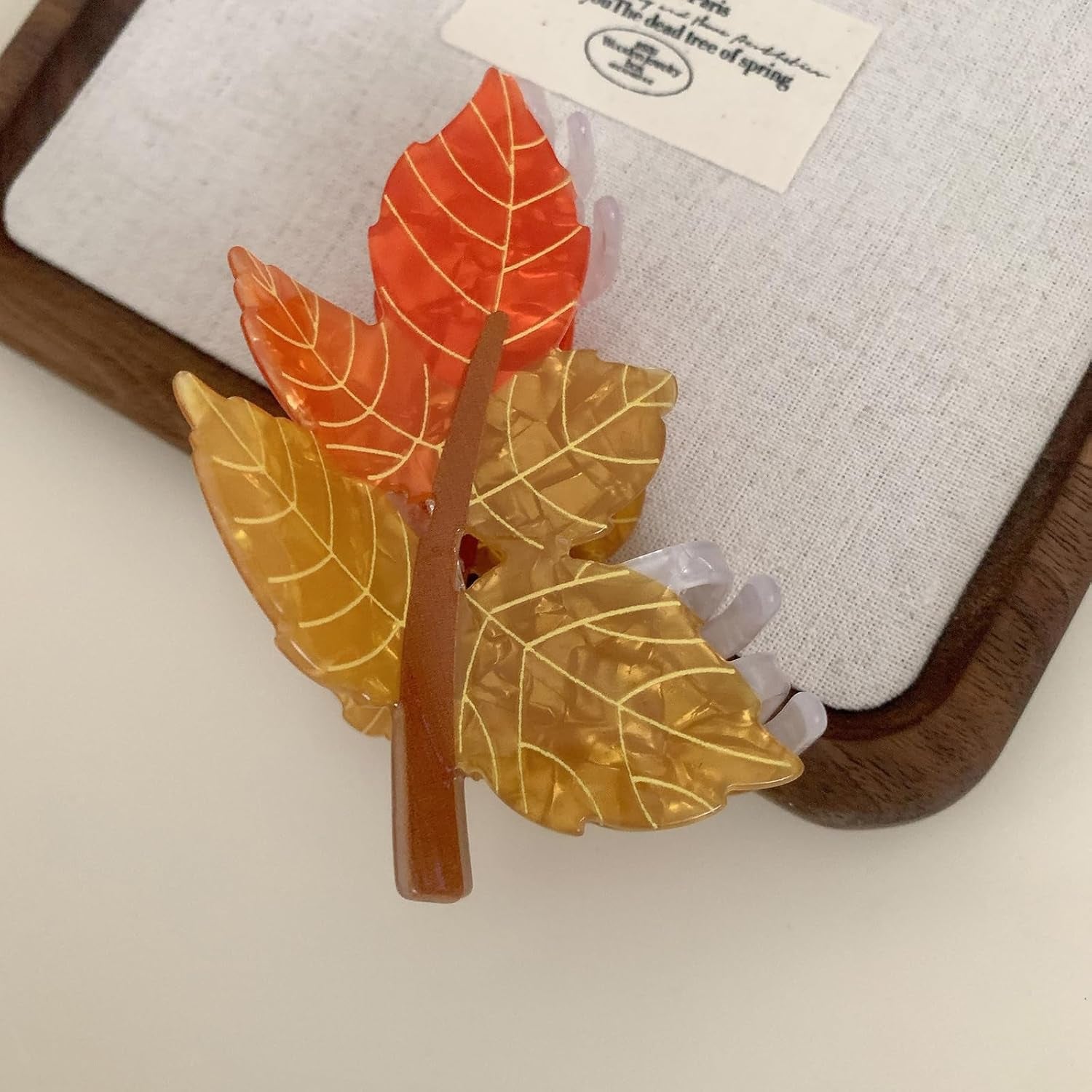 Autumn Fall Maple Leaf Hair Claw Clips 