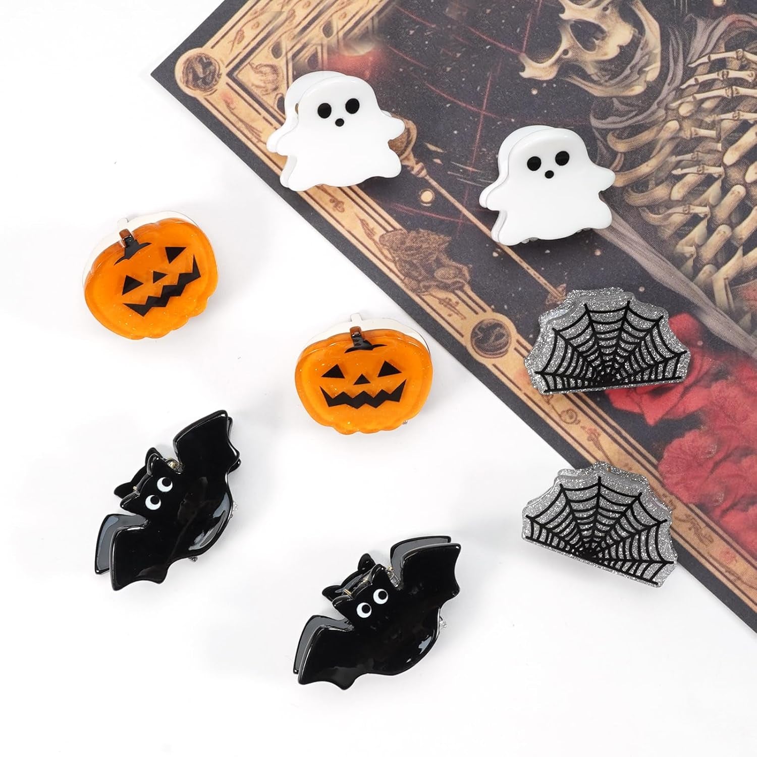 Mini Halloween Hair Claw Clips 
