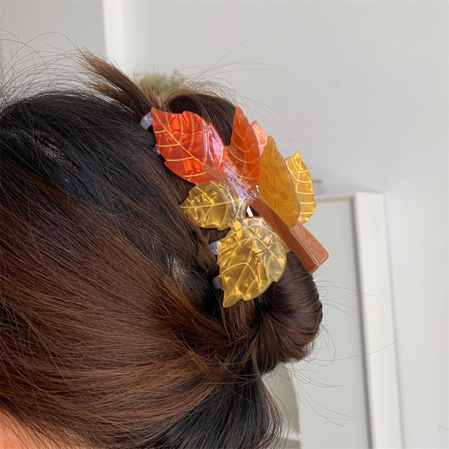 Autumn Fall Maple Leaf Hair Claw Clips 